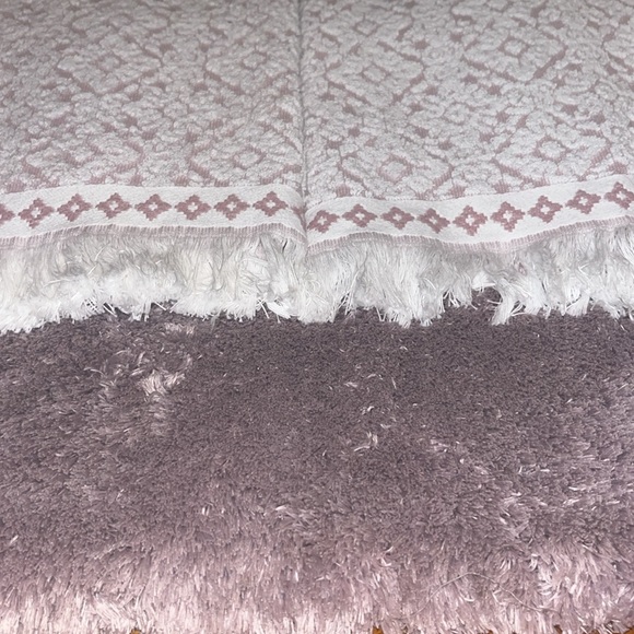 Other - Bath Set - Dusty Plum/Purple Rug and 2 Bath Towels